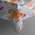 thumbnail image 4 of Rectangle Table Cover Christmas Winter Gingerbread Man Table Cloth,Decor Washable Table Cloths for Picnic Gathering Halloween Fall Thanksgiving Christmas, 4 of 5