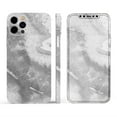 thumbnail image 3 of Design Skinz Gray Slate Marble V26 Full Body Skin Decal Wrap Kit Compatible with Apple iPhone 12 (Screen Trim & Back Skin), 3 of 5