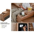 thumbnail image 2 of Merluxy Power Recliner Sofa, L Shape Sofa with Cup Holder& USB, 6 Seats Leather Sofa for Living Room, 2 of 7