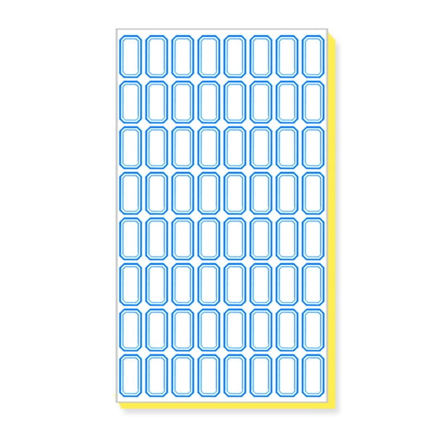 140 hojas, etiquetas adhesivas para carpetas de archivos, etiquetas adhesivas impermeables con nombre, rojo/azul
