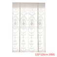 thumbnail image 1 of Cortinas romanas con lazo bordado floral Tap Top Sheer Balcón Cortina de ventana Paneles de cenefa Kearding JJ23235-04, 1 of 6