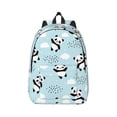 thumbnail image 2 of Rocae Cute Panda Bear for Durable Canvas Backpack Leisure Large Bag Travel Rucksack Multi-function Backpack Medium, 2 of 5