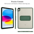 thumbnail image 2 of ELEHOLD For Apple iPad 11th Gen (A16 ) 2025 Military Garde Protection Case Slim Rugged Cover, with Built-in Kicksatnd, Lens&Screen Protect, Green, 2 of 7