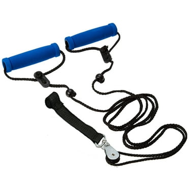 BodyHealt Overhead Shoulder Pulley - Door Exercise Equipment for Back & Arm with Strap (Blue)