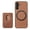 Brown, variant on Compatible with MagSafe Case Designed for Samsung Galaxy A36 5G Case, Fashionable Fiber Pattern Strong Magnetic Wallet Card Holder Ultra Slim Light and Flexible TPU Protective Case, Green