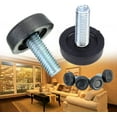 thumbnail image 3 of Juego de 20 pies niveladores para muebles: M8 x 24 mm, protectores de patas de mesa ajustables con varilla roscada, pie nivelador para muebles atornillado, 3 of 6