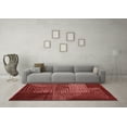 thumbnail image 3 of Ahgly Company Indoor Rectangle Abstract Red Modern Area Rugs, 3' x 5', 3 of 4
