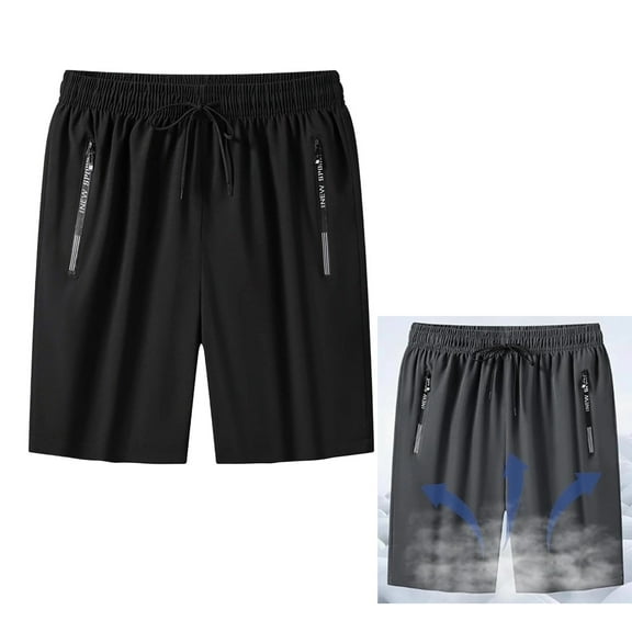 Onavee Women's Iced Active Shorts - Icedactive Ice Silk Quick Drying Stretch Shorts, Cooling Fabric Gray 6XL