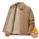 thumbnail image 1 of Ceisia Warm Windproof Men's Loose Fit Corduroy Jacket with Lamb Fleece Lining Gift, 1 of 9