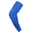 thumbnail image 1 of Soidarity Soporte de codo Compresión Almohadilla de nido de abeja Brace Articulación Brazo Manga Deporte Negro L Ciclismo Azul L, 1 of 1