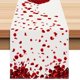 thumbnail image 1 of Puntoco Liquidación de suministros de cocina Bandera de mesa con flores para el día de San Valentín Fiesta navideña Cocina Sala de estar Mantel decorativo Mantel de lino con estampado Mantel de té, 1 of 5