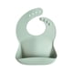 thumbnail image 1 of Babero de Silicona para Bebé mushie Cambridge Blue Ajustable e Impermeable, 1 of 8