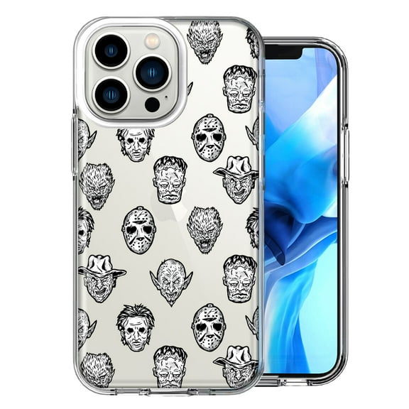 MUNDAZE For Apple iPhone 13 Pro Halloween Villains Design Double Layer Phone Case Cover