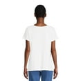 thumbnail image 6 of RealSize Women's Sharkbite Hem Tee with Short Sleeves, Sizes XS-XXXL, 6 of 6