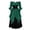 Green, variant on Renaissance Dress Women Peasant Medieval Bell Sleeve Gothic Flowy Maxi Dresses Off Shoulder Fairy Witch Wedding Dress Halloween Costume Purple S