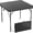 Black**38 inches, variant on LiteHaven 42" Fold in Half Square Table, Bi-Folding Commercial Portable Plastic Dining Table for Kitchen Outdoor Party Wedding Event, Black