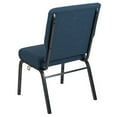 thumbnail image 2 of Flash Furniture Advantage 20.5" Fabric Church Chair in Blue and Silver Vein, 2 of 6