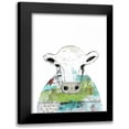 thumbnail image 1 of Ogren, Sarah 12x14 Black Modern Framed Museum Art Print Titled - Collage Cow II, 1 of 5