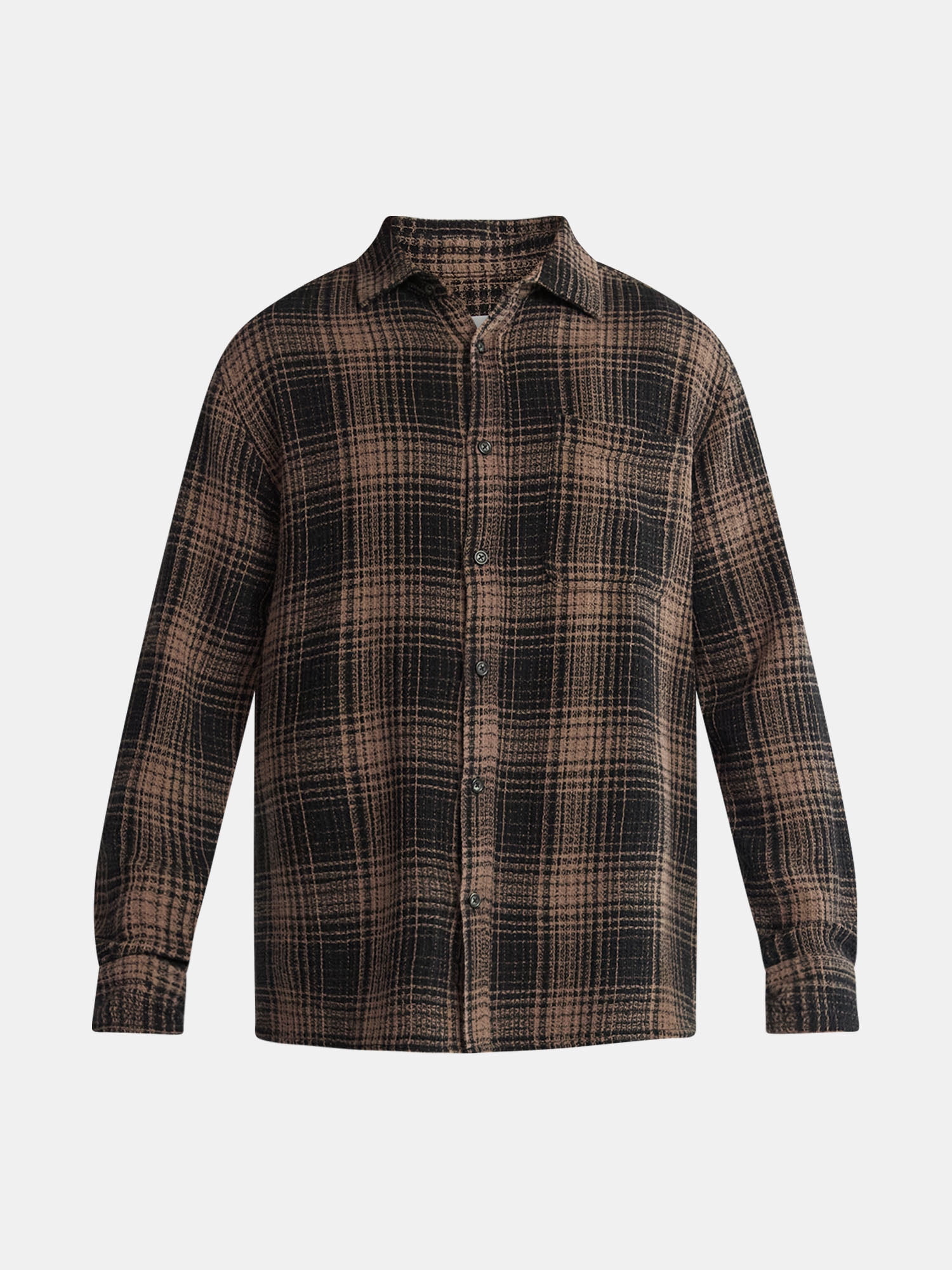 No Boundaries Men's & Big Men's Long Sleeve Textured Shirt , Sizes XS-5XL