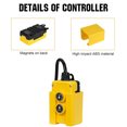 thumbnail image 2 of 4 Wire Dump Trailer Remote Control Switch for Hydraulic Pump 12V DC for Lift Winch Dump Bed, 2 of 7