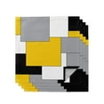 thumbnail image 3 of Yellow Grey Patchwork Abstract Art Medieval Style Placemat Wedding Party Dining Decor Table Mat Kitchen Accessories Table Napkin, 3 of 5