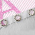 thumbnail image 4 of Manfei Pink Bling Letter A Print Blackout Curtains,Minimalist Geometric Lines Window Curtains Pack of 2 (38x45 Each), 4 of 6