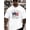 White, variant on Men's Patriotic United States of America 250th Anniversary White Graphic T-Shirt Retro 1776-2026 Semiquincentennial Commemorative Tee