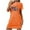 Orange, variant on MuZeFu Short Sleeve Nightgown Sleep Dress for Women Sleepwear Women's Oversized Short Nightgown Fashion Chest Print Short Sleeve Nightdress