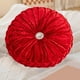 thumbnail image 4 of Sofa Vama Ropa de Cama Cojín redondo de terciopelo con forma de flor de hielo y rueda para sofá, mesita de noche, ventana, futón, calabaza for Navideño, 4 of 4