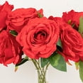 thumbnail image 4 of BalsaCircle 2 Bushes Red 17 in Large Artificial Flowers Premium Silk Roses Bouquets Party Events Decorations, 4 of 8
