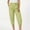 Green, variant on JUSLIO Capris for Women with Pockets, Solid Everyday Casual Suit Capris