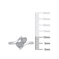 thumbnail image 4 of Diamond Accent (I3 clarity, J-K color) Hold My Hand Diamond Heart Promise Ring in Sterling Silver, Size 4, 4 of 5