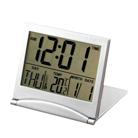 Bail Digital Clock Accessory Alarm Desktop Folding Temperature Display ...