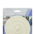 thumbnail image 3 of Aqua Plumb Flat Drain Stopper Rubber Suction with Tab Sink Tub Bath White, 12-Pack, 3 of 7