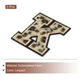 thumbnail image 3 of Parche de letras K de Uxcell, parches de leopardo, letras K, parche de 6CM/2.36" con proceso de adhesivo termofusible para reparación de ropa, 3PCS, 3 of 7