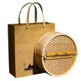 thumbnail image 1 of Rattan Tea Cake Box for Dry Foods, Sugar Packets and Tea Leaves, 1 of 8