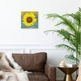 thumbnail image 3 of 3drose, Usa, California, Napa Valley. Close up of Sunflower., 13x13 Wall Clock, 3 of 9