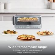 Ninja Flip Toaster Oven & Air Fryer, 8-in-1 Functionality, Storage Space, Air Fry Basket, Sheet Pan, Wire Rack & Removable Crumb Tray, SP151 Stainless