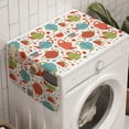 thumbnail image 1 of Tea Party Washing Machine Organizer, Colorful Tea Party Illustration with Pots Cups Spoons on Colorful Dotted Pattern, Anti-slip Fabric Top Cover for Washer and Dryer, Multicolor, by Ambesonne, 1 of 1