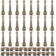 thumbnail image 1 of Kit de 36 piezas para corbatas bolo con 24 topes de repuesto y 12 cierres deslizantes para confección artesanal de ropa, joyería y decoración (bronce)., 1 of 9