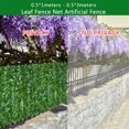 thumbnail image 2 of Valla de hoja de hiedra artificial, valla antirrobo para jardín al aire libre, vallas de plantas, papel pintado decorativo de hierba falsa, hojas de eneldo verde, 2 of 4