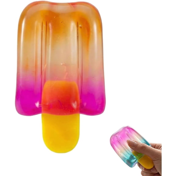 Slow Rising Ice Cream Squishy Toy for Kids and Adults, Summer Sensory Stress Relief Ball for Anxiety, Fun Classroom Prizes and Party Favors