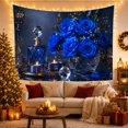 thumbnail image 3 of Sophisticated Still Life With Arrangement Bouquet Royal, Mystical Fantasy for Space Lovers, Wall Decor, Valentine's Day Gift, Tapestry Wall Hanging for Dorm and Living Room, 3 of 7