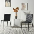 thumbnail image 2 of SAFAVIEH Rayne Woven Dining Chair, Black/Black, Set of 2 (15.8 in. W x 19.8 in. D x 33.5 in. H), 2 of 13
