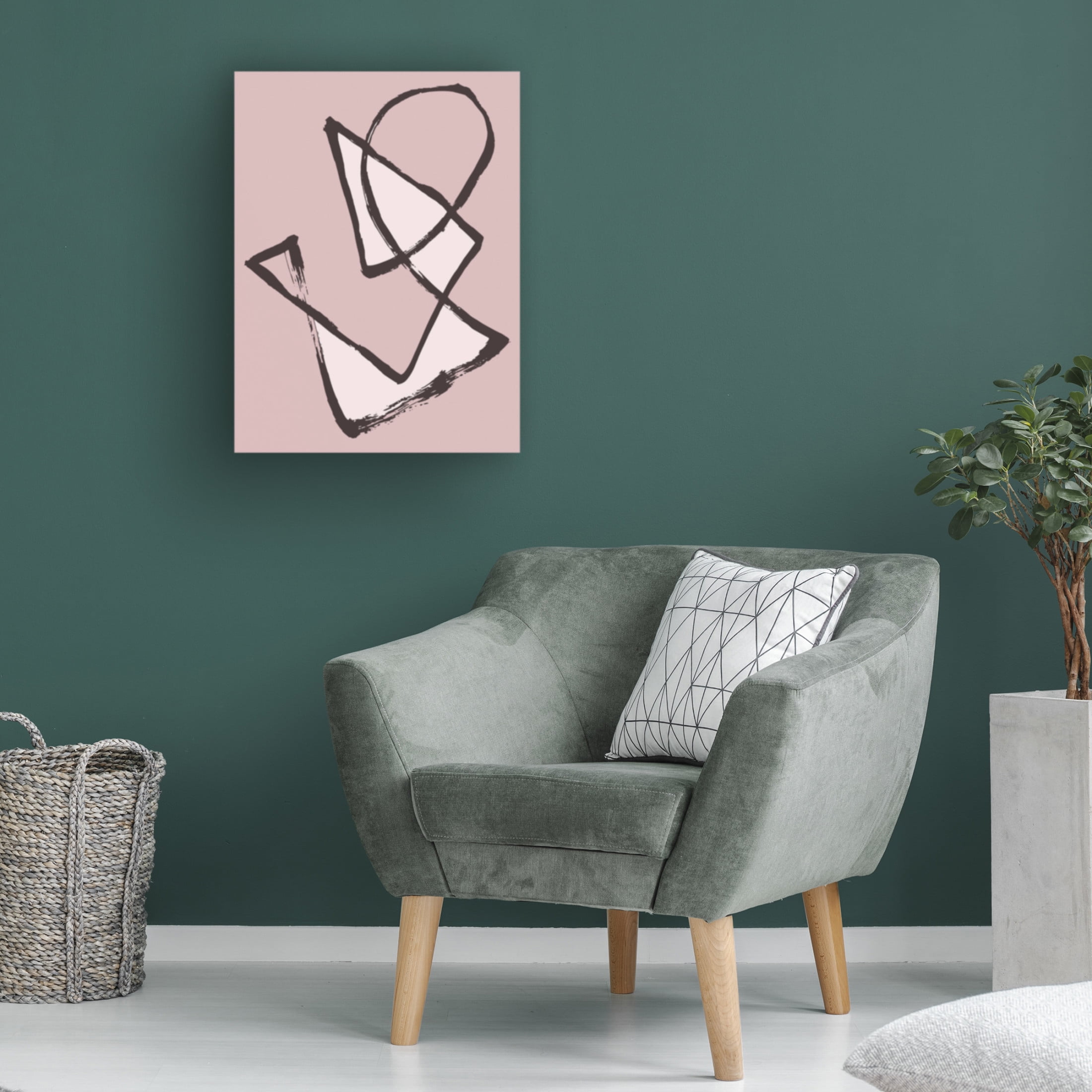 Trademark Fine Art Pictufy Studio II Abstract Shapes Canvas Wall Art