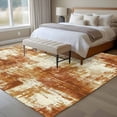 thumbnail image 4 of Brown Ombre Area Rugs 6'x9', Washable Small Throw Rugs for Kitchen Dining room, Gradient Abstract Art Vintage Indoor Outdoor Rug Non-Slip Low Pile Carpet Runner Reversible Floor Mats, 4 of 8