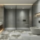thumbnail image 3 of Juego de alfombrillas para baño, 6 piezas, absorción de agua suave, antideslizante, grueso, lavable, fácil de secar, teñido, esponjoso, pelo largo, gris, 3 of 7