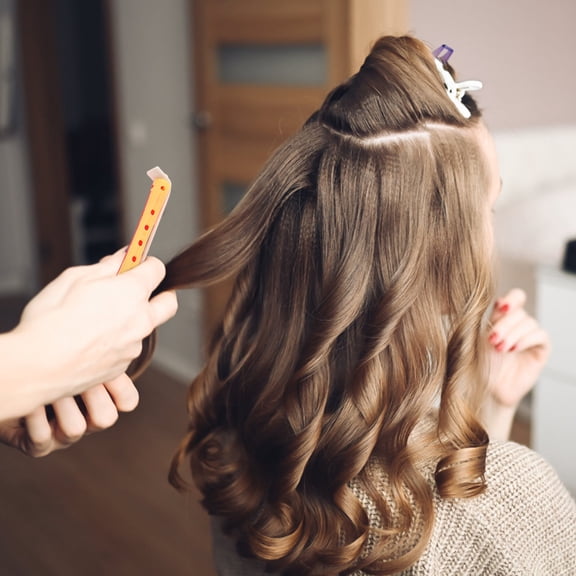 TABLZONE 24-Piece Plastic Perm Rod Set for Home and Salon Use, Easy Heatless Curling Tools for Versatile Hairstyles