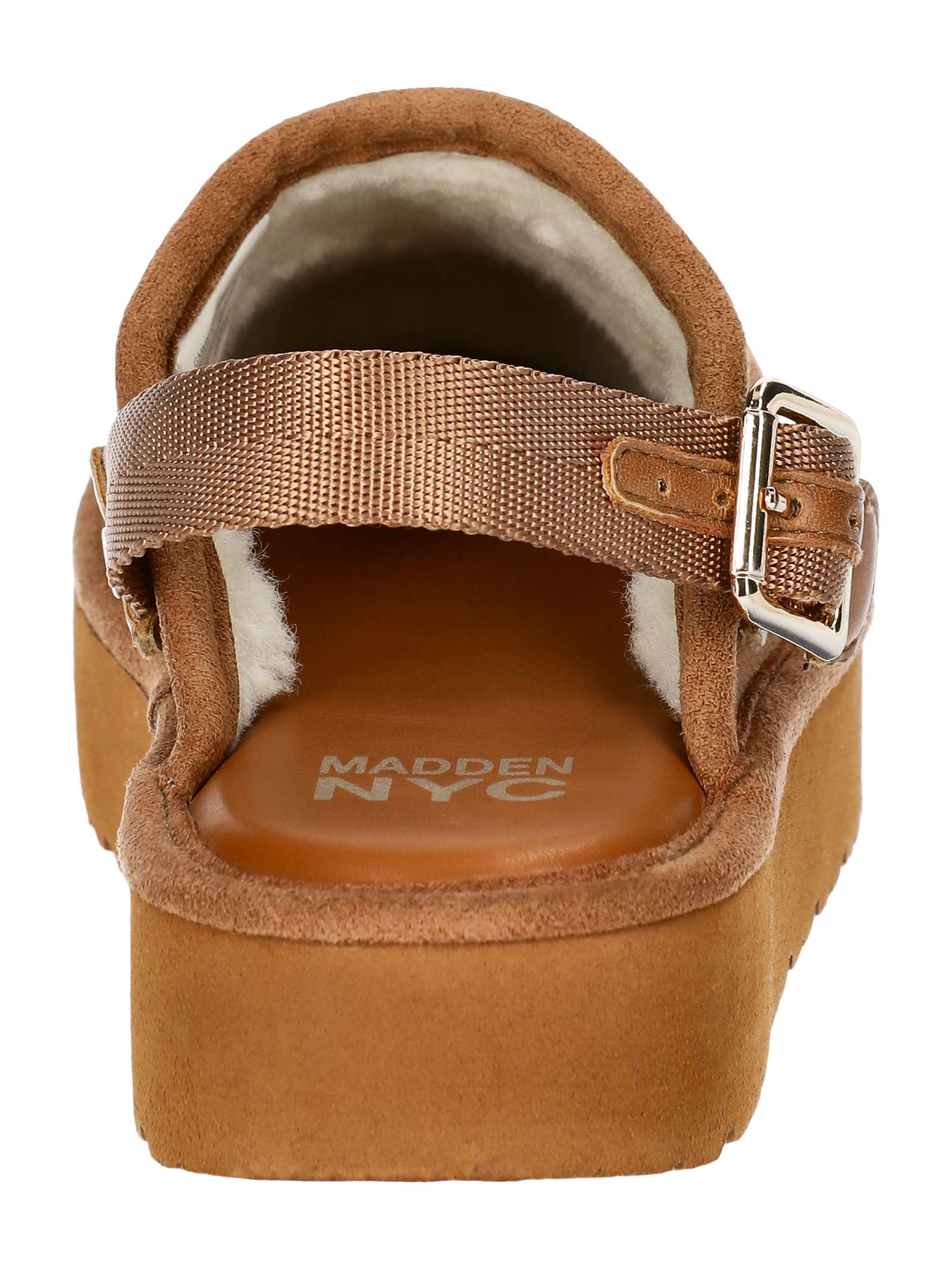 Madden NYC Little and Big Girls' Platform Clogs with Faux Shearling Lining