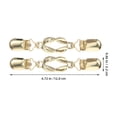 thumbnail image 4 of ColoMX 2 Piezas Clip de Cárdigan Elegante Clips de Chal de Suéter Retro Broches de Broche Vintage Clips de Cierre de Suéter Elegantes para Vestidos y Camisas Clips de Cadena de Cuello, 4 of 8